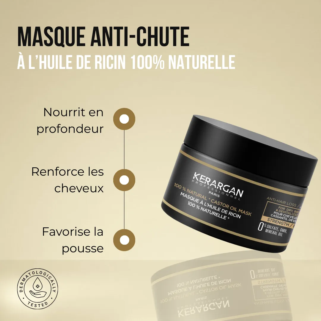 Kerargan Ricin maschera capelli 250 ml anticaduta rinforzante