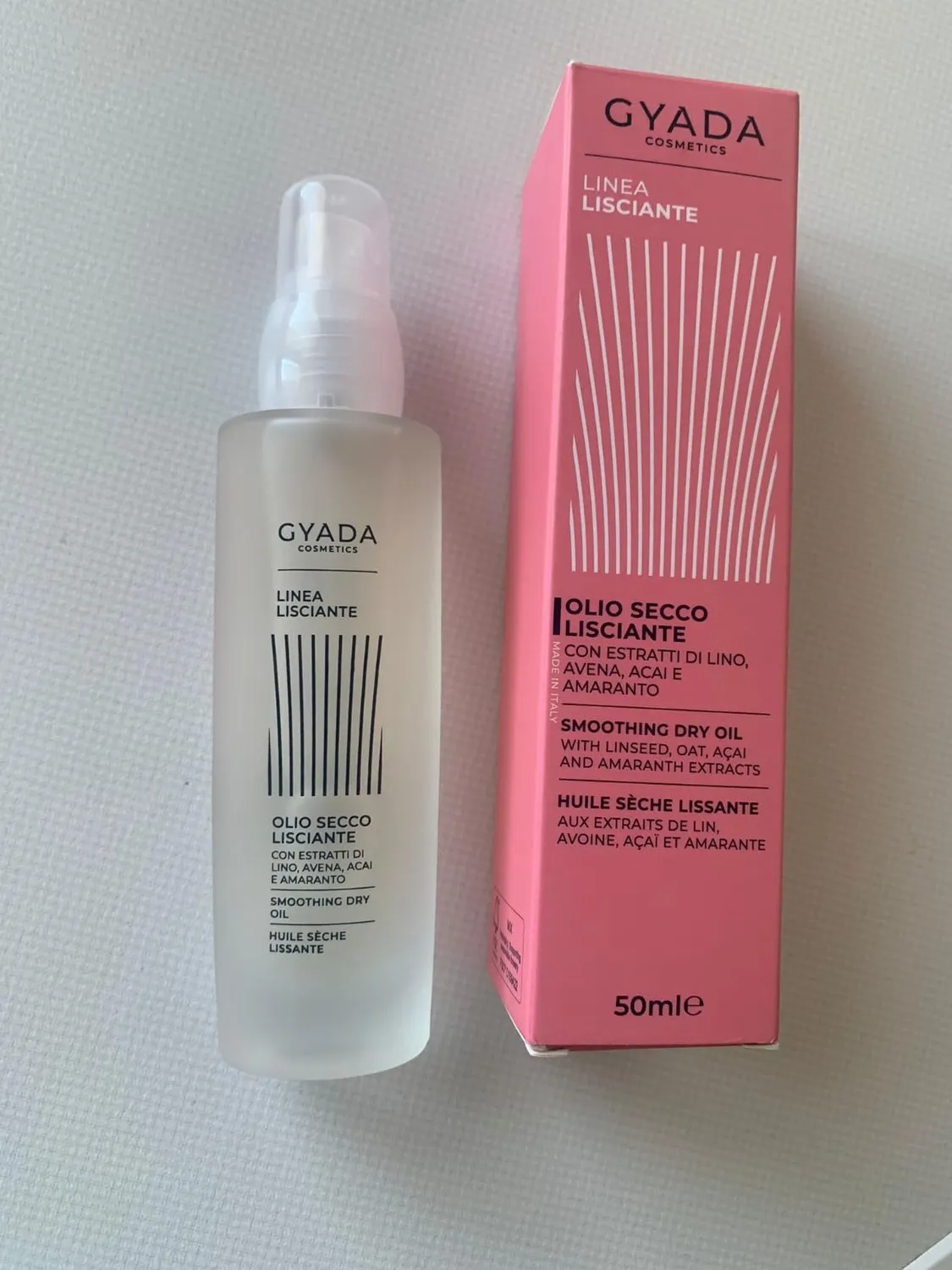 Gyada Lisciante olio secco capelli 50 ml anticrespo leggero