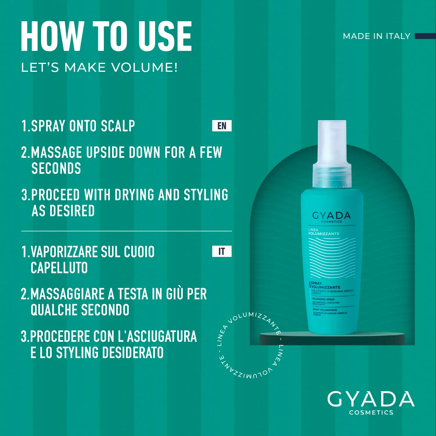 Gyada Spray Volumizzante capelli sottili 125 ml aloe