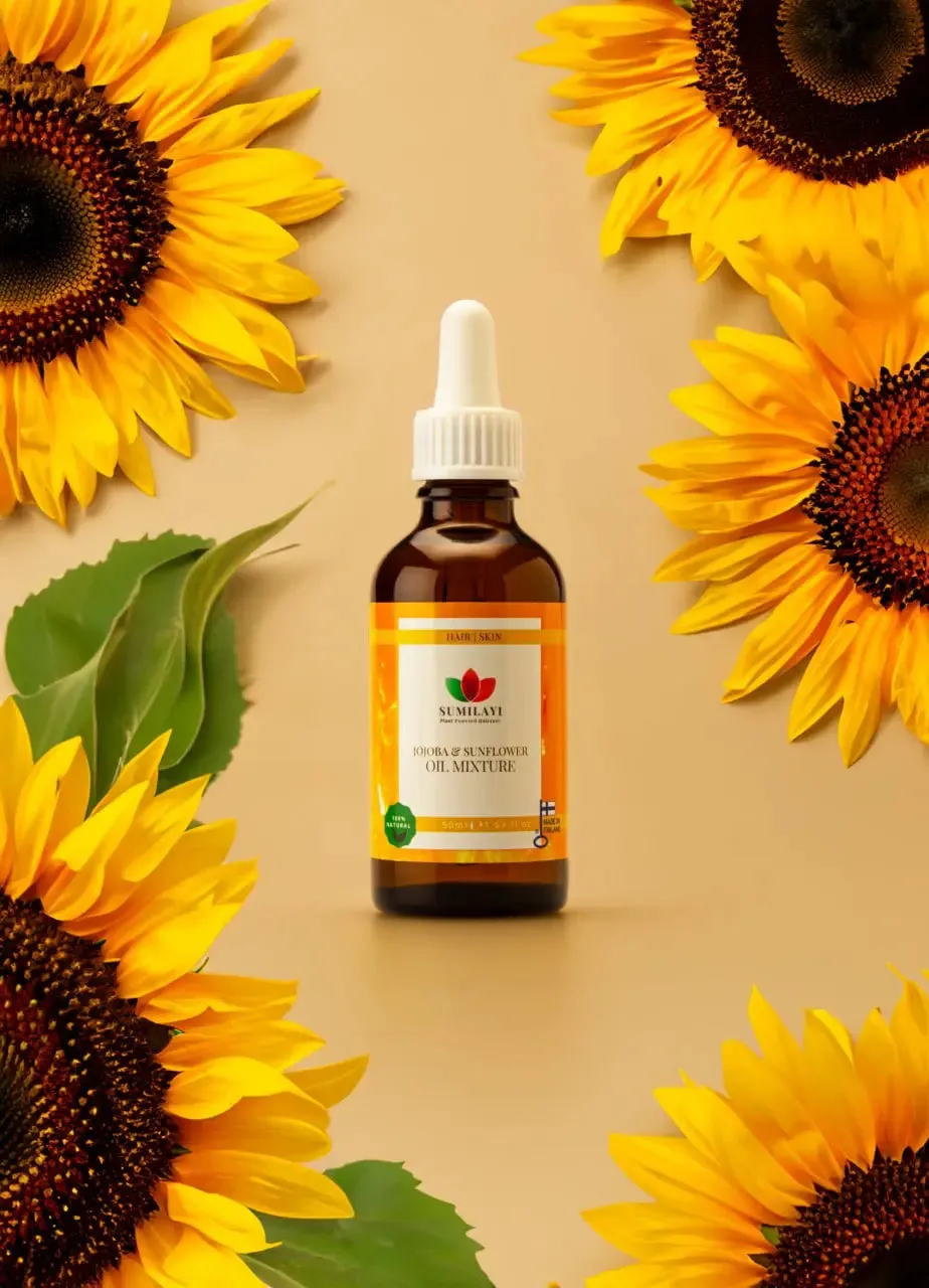 Sumilayi Jojoba Sunflower olio capelli e pelle naturale