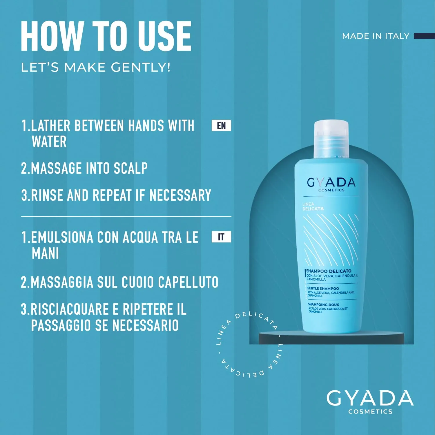 Gyada Delicata Shampoo Ultradelicato cute sensibile 250 ml lenitivo
