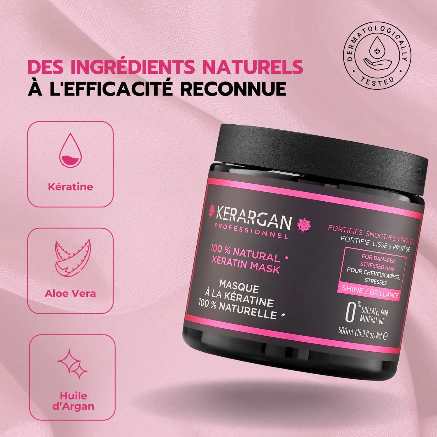 Kerargan Keratine Lisciante maschera capelli 500ml idratante