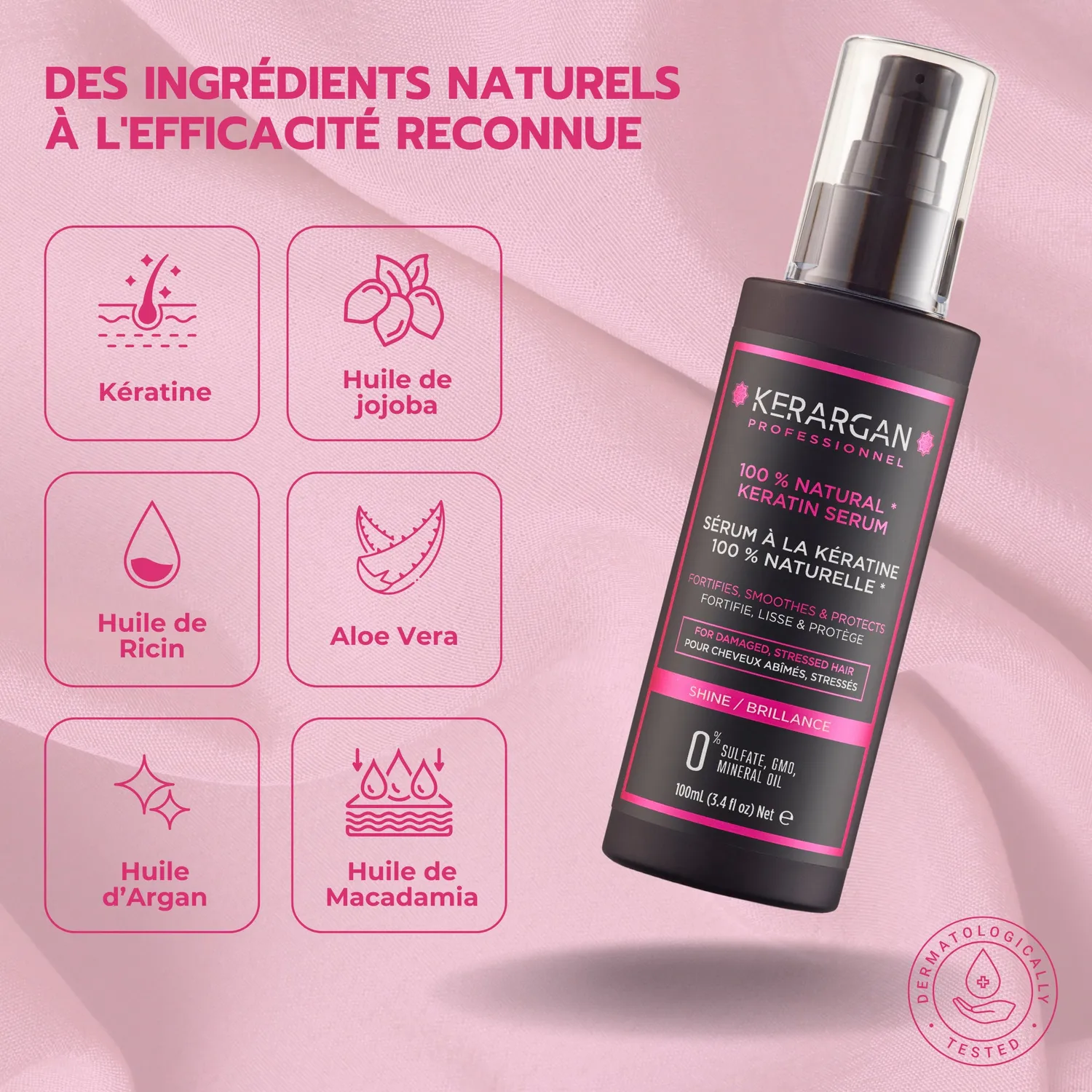 Kerargan Cheratina Siero Riparatore 100ml lisciante