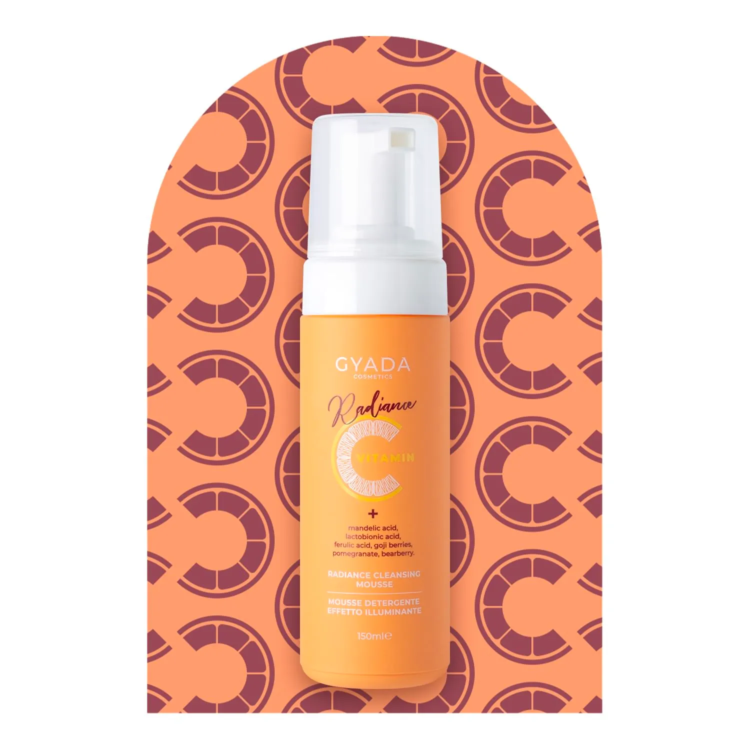 Gyada Radiance Mousse Detergente 150ml vitamina C