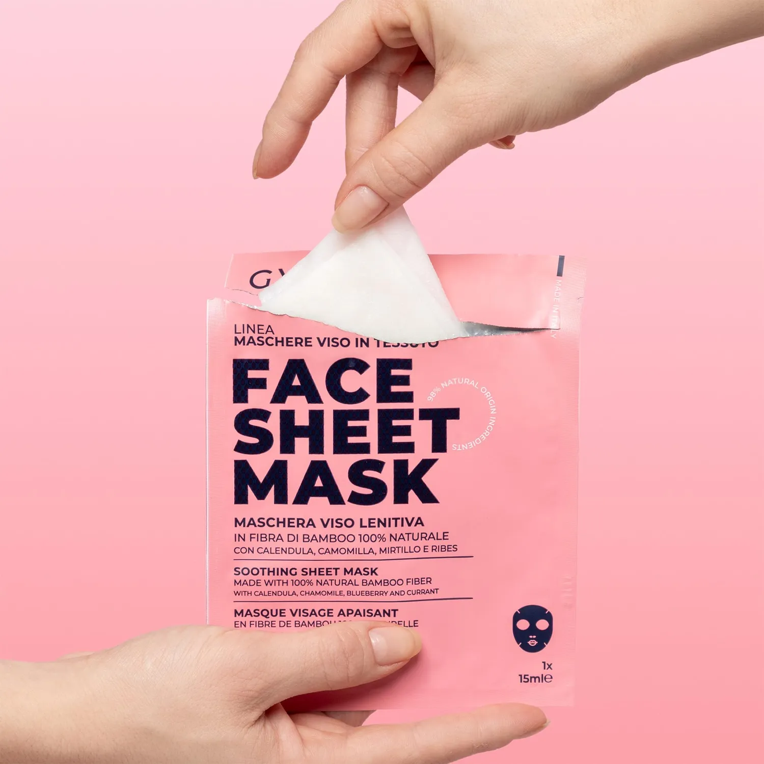 Gyada Maschera Viso in Tessuto Lenitiva Pelli Sensibili 15 ml