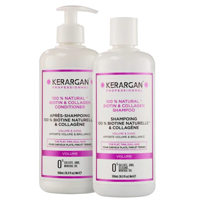 Kerargan Biotina Collagene kit capelli 2x500 ml volume