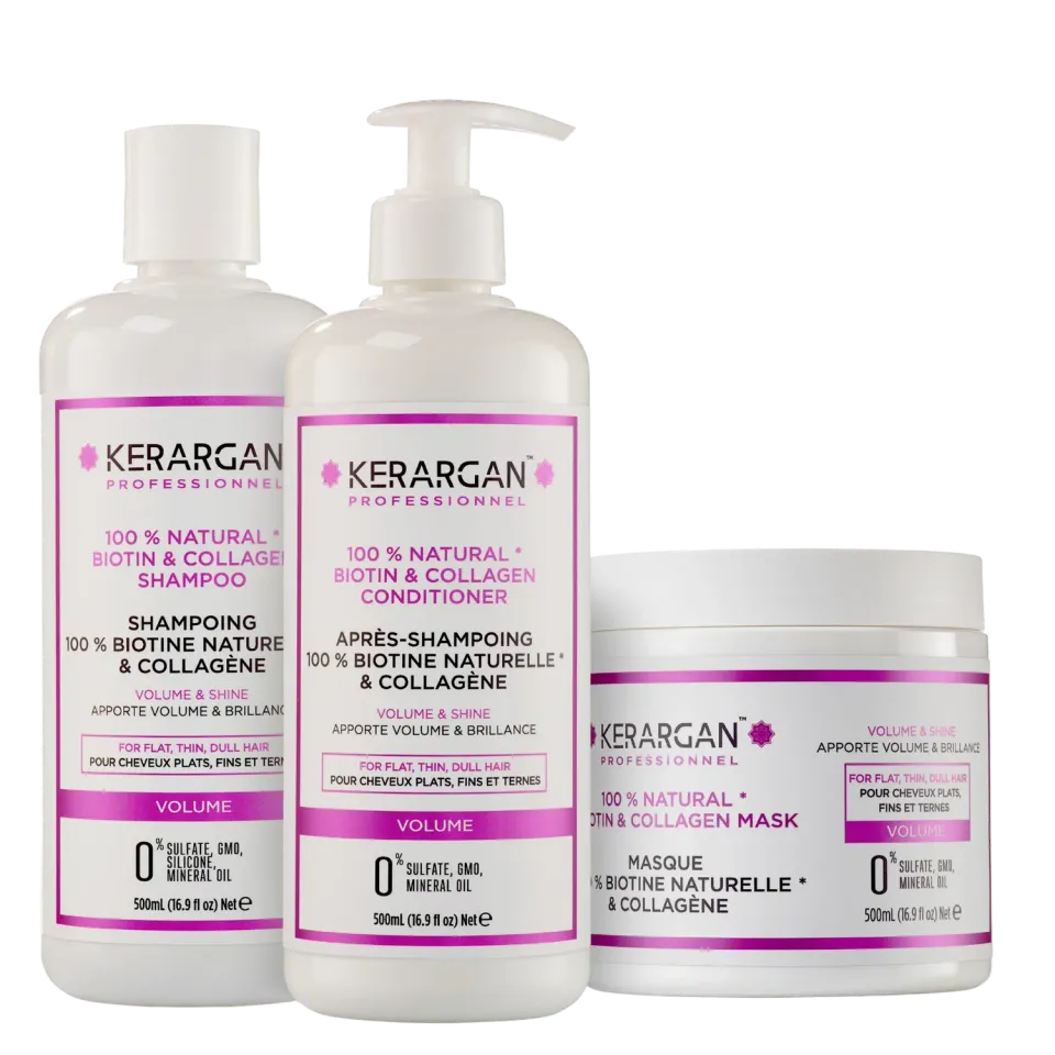 Kerargan Biotina Collagene kit capelli volume 1500 ml