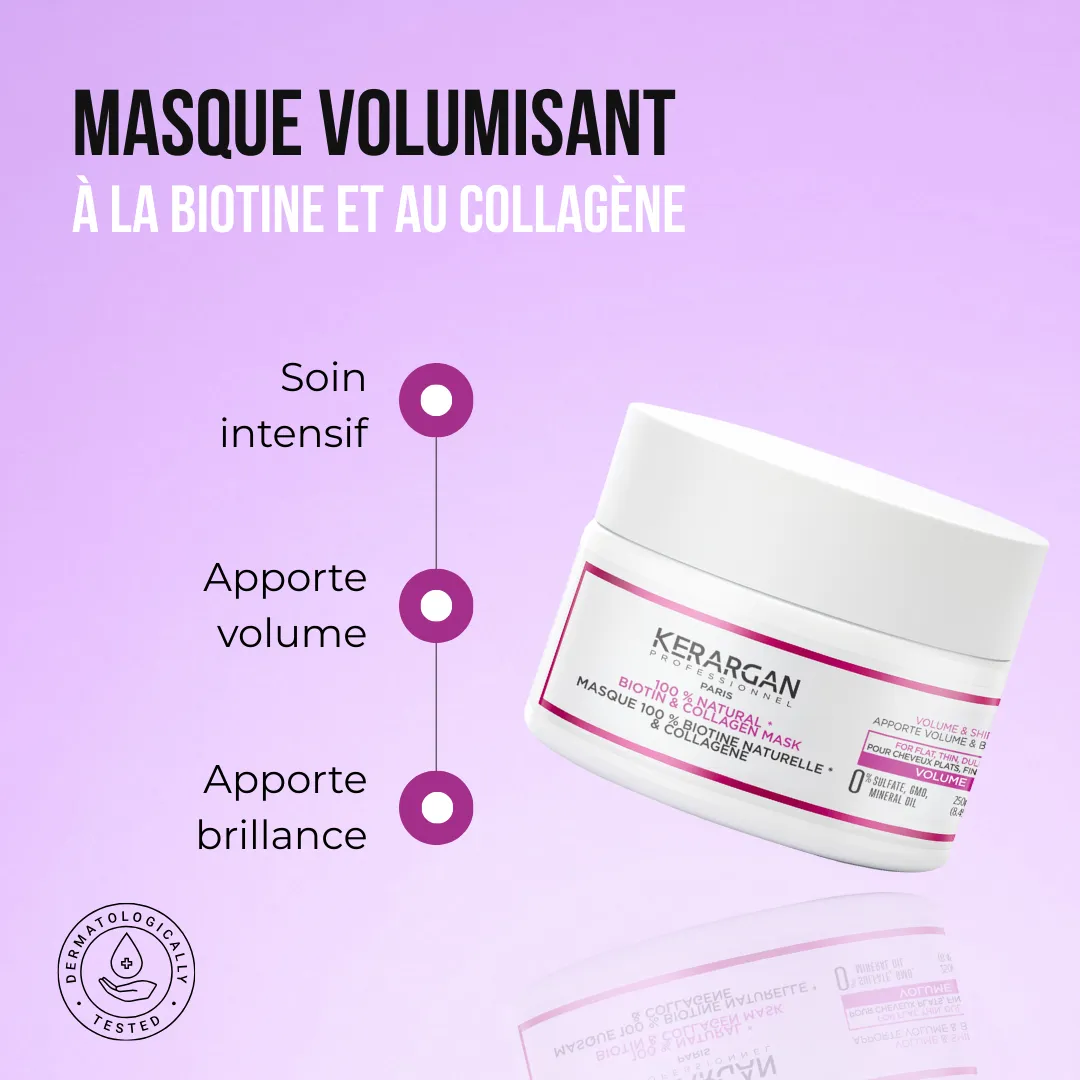 Kerargan Biotina Collagene Maschera 250ml Volume
