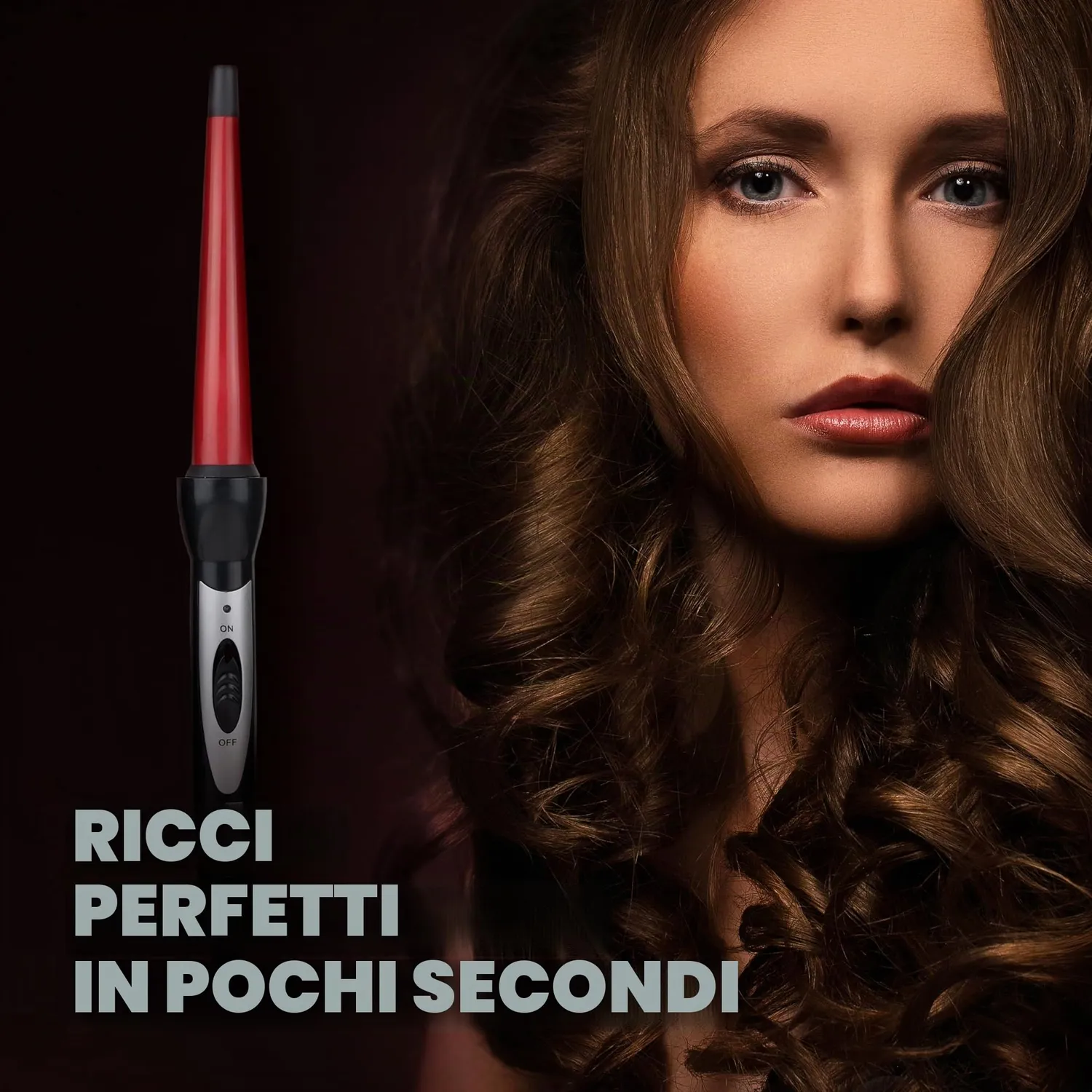 Postquam Easy Curl ferro arricciacapelli conico ceramica onde