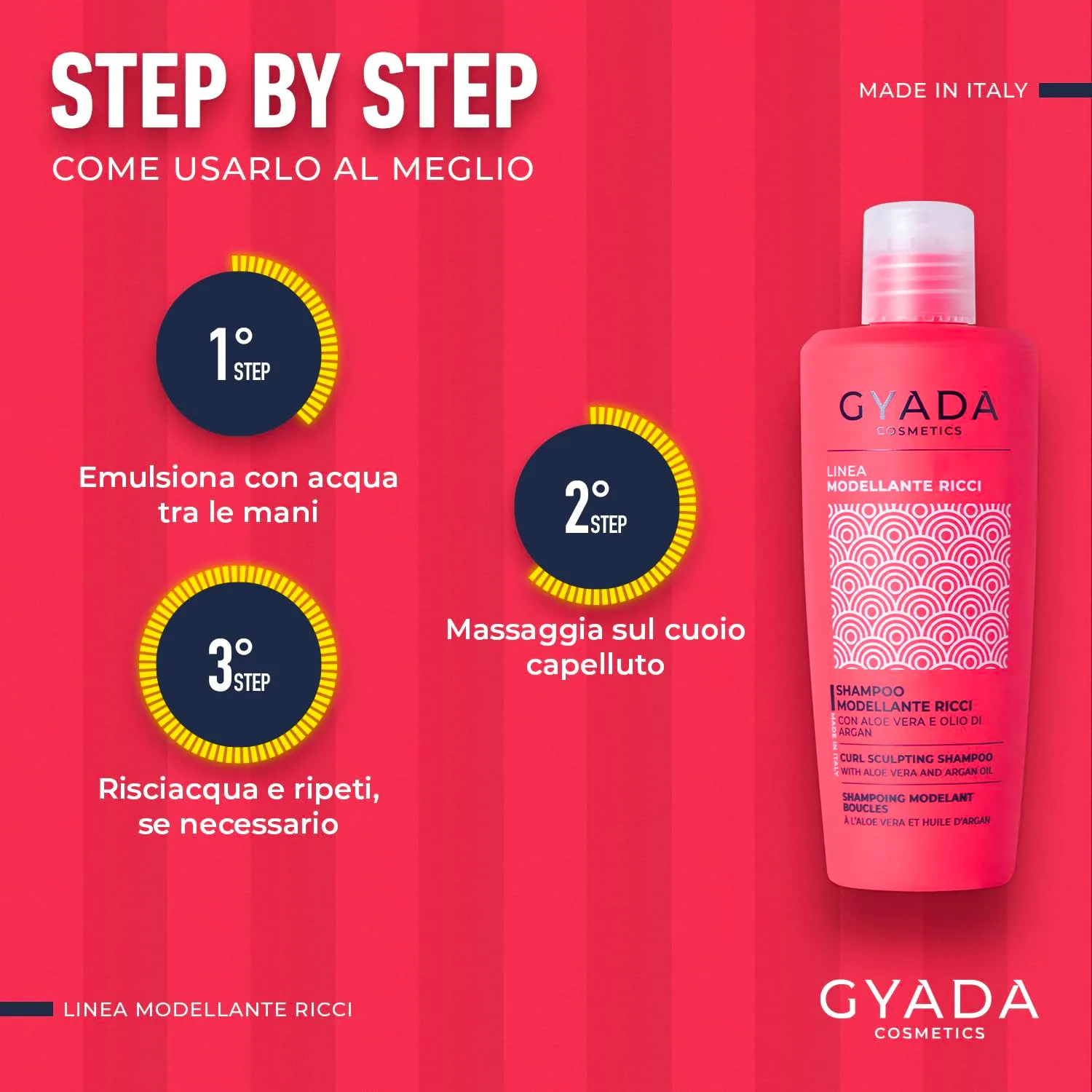 Gyada Cosmetics Modellante Ricci Shampoo Ricci 250 ml aloe argan