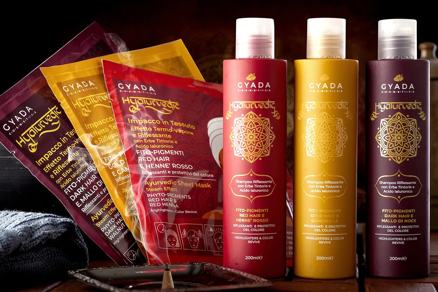 Gyada Hyalurvedic Gold Hair shampoo riflessante 200 ml biondi
