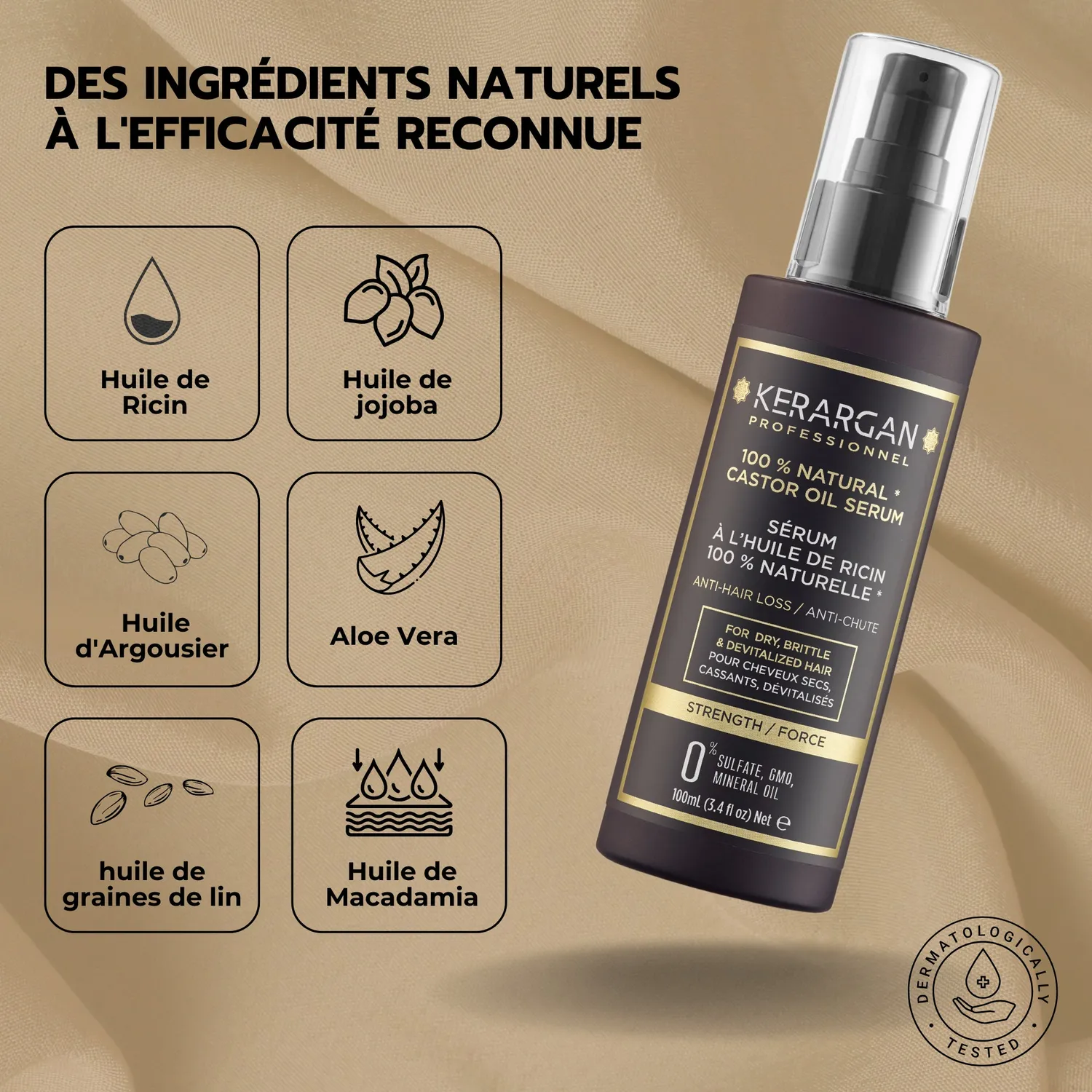 Kerargan Ricin Siero Capelli Anticaduta 100 ml
