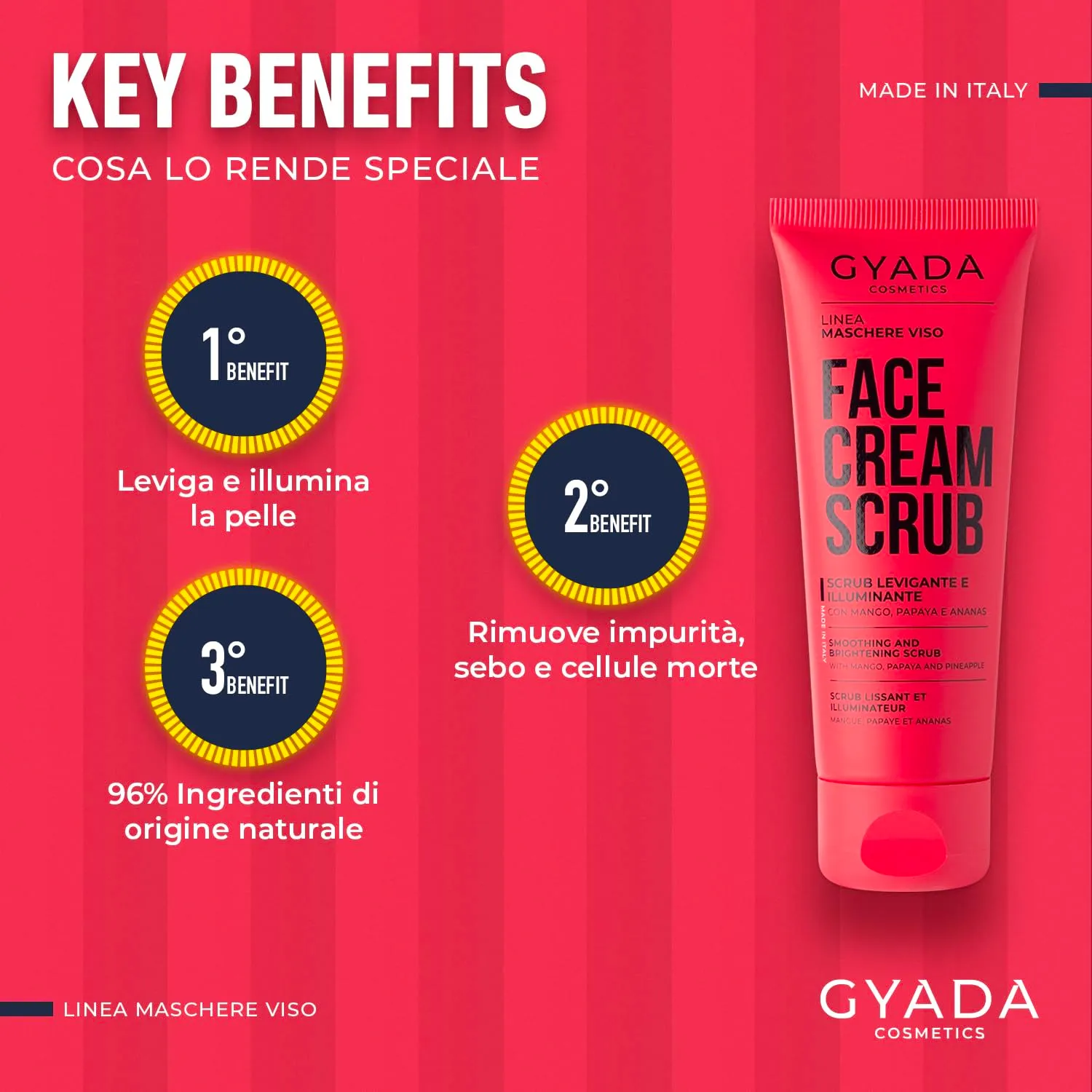 Gyada Daily Skin Routine Scrub Viso Levigante e Illuminante 75 ml