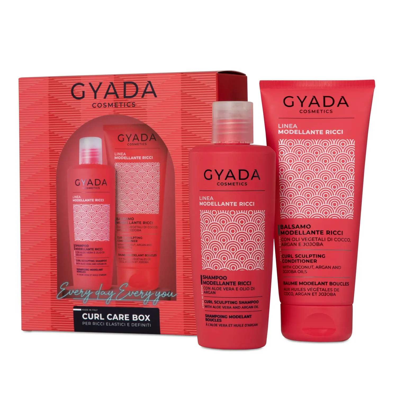 Gyada Modellante Ricci Curl Care Box Shampoo Balsamo 2 pezzi