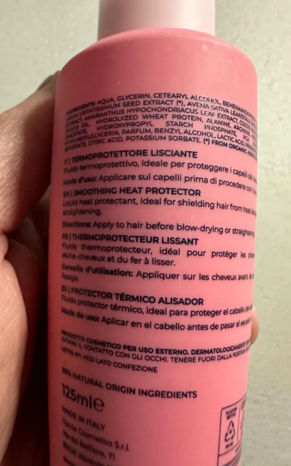 Gyada Lisciante Termoprotettore Fluido 125 ml 230°