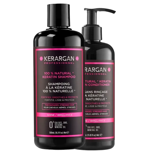 Kerargan Cheratina kit capelli shampoo leave-in 850 ml protettivo