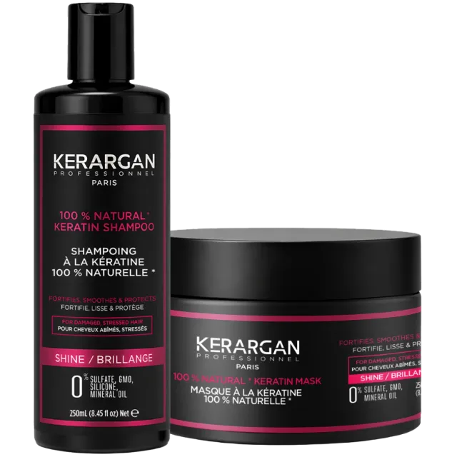Kerargan Cheratina kit shampoo + maschera 2x250 ml riparatore