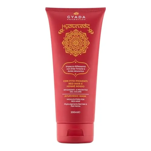Gyada Hyalurvedic Red Hair impacco capelli rossi 200 ml riflessante