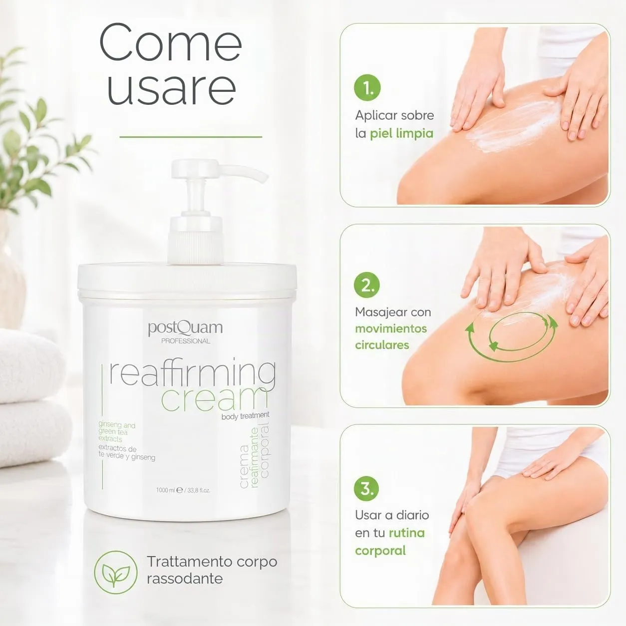 Postquam Body Sculpt crema corpo rassodante 1000 ml tonificante