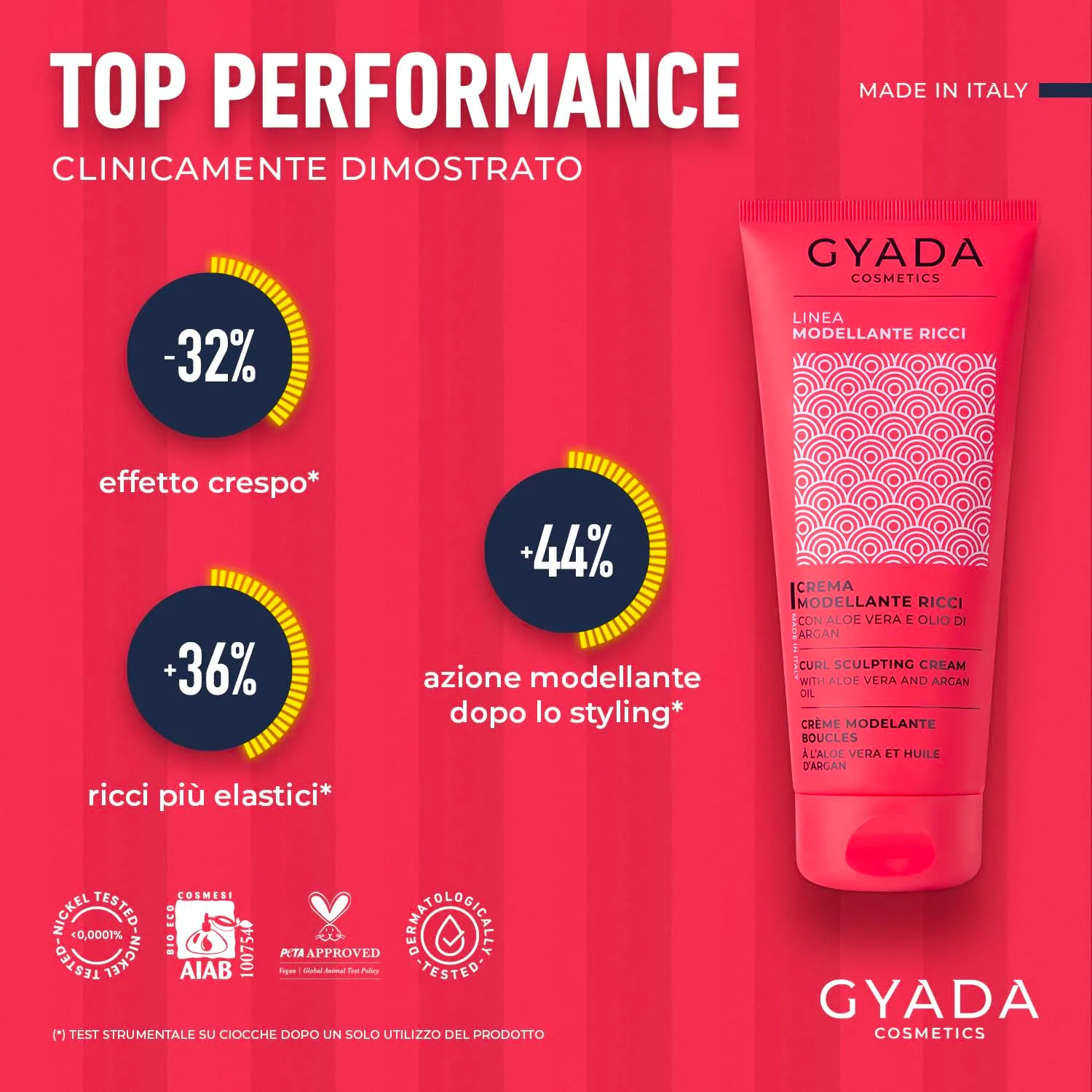 Gyada Cosmetics Modellante Ricci crema capelli 200 ml Water Fruit