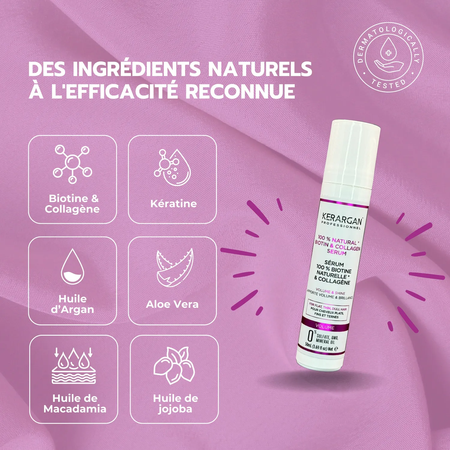 Kerargan Biotina Collagene Siero Capelli 50ml Volume