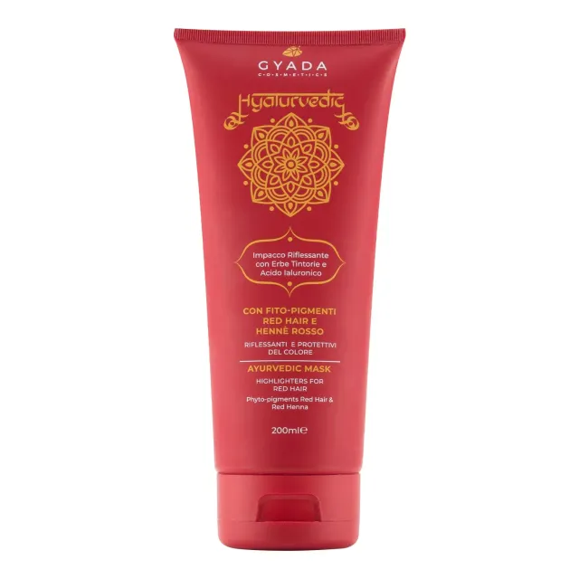 Gyada Hyalurvedic Red Hair impacco capelli rossi 200 ml riflessante