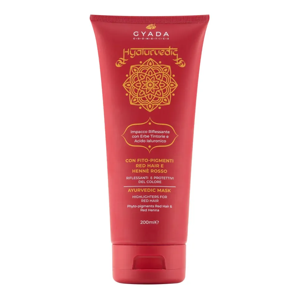 Gyada Hyalurvedic Red Hair impacco capelli rossi 200 ml riflessante