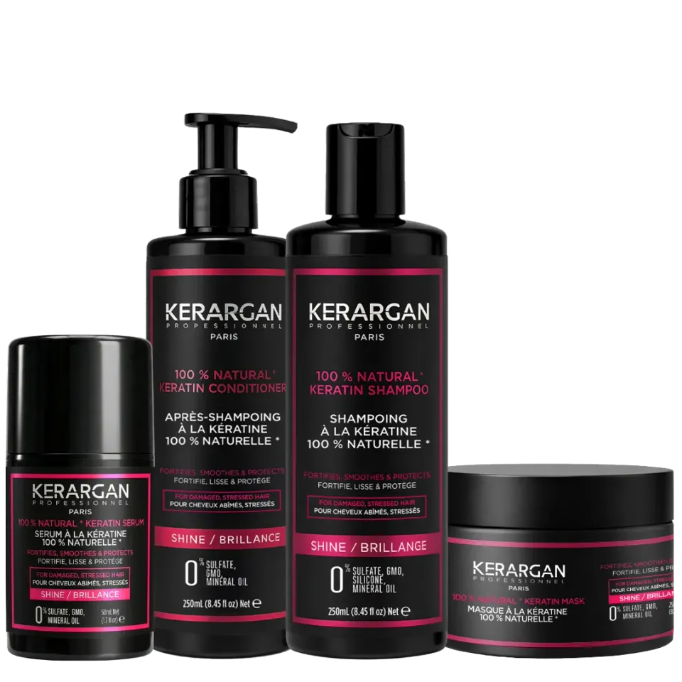 Kerargan Cheratina Kit Capelli Shampoo Balsamo Maschera 800 ml