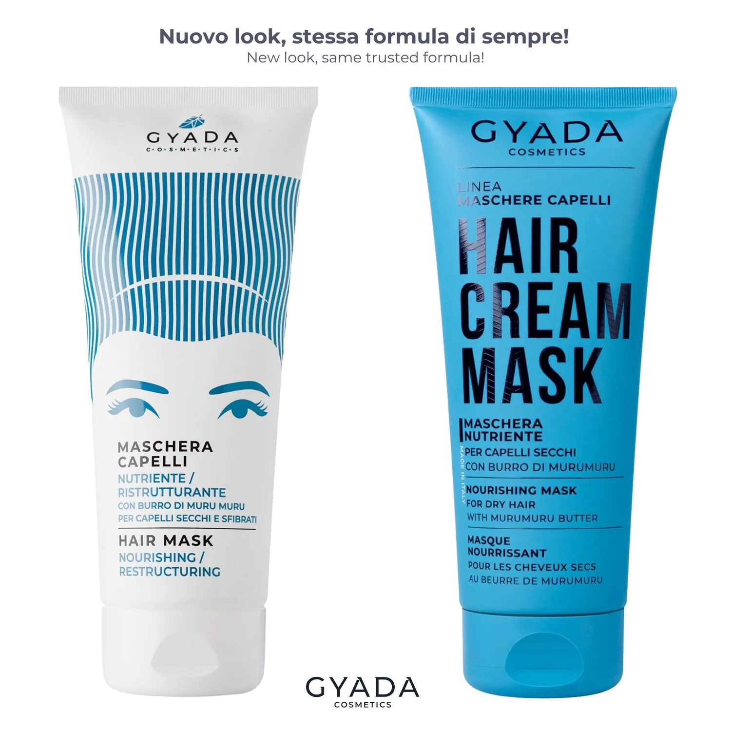 Gyada Cosmetics Maschera Capelli Nutriente e Ristrutturante 200 ml capelli secchi