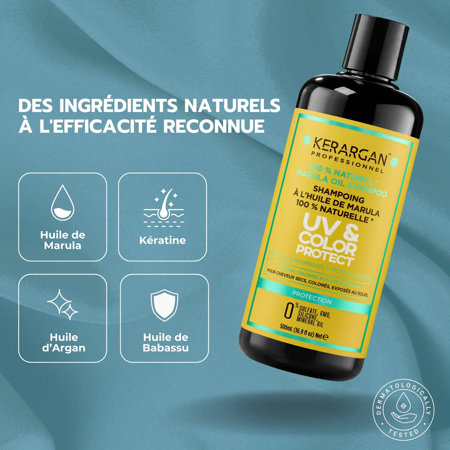 Kerargan Marula UV shampoo protezione colore sole senza solfati