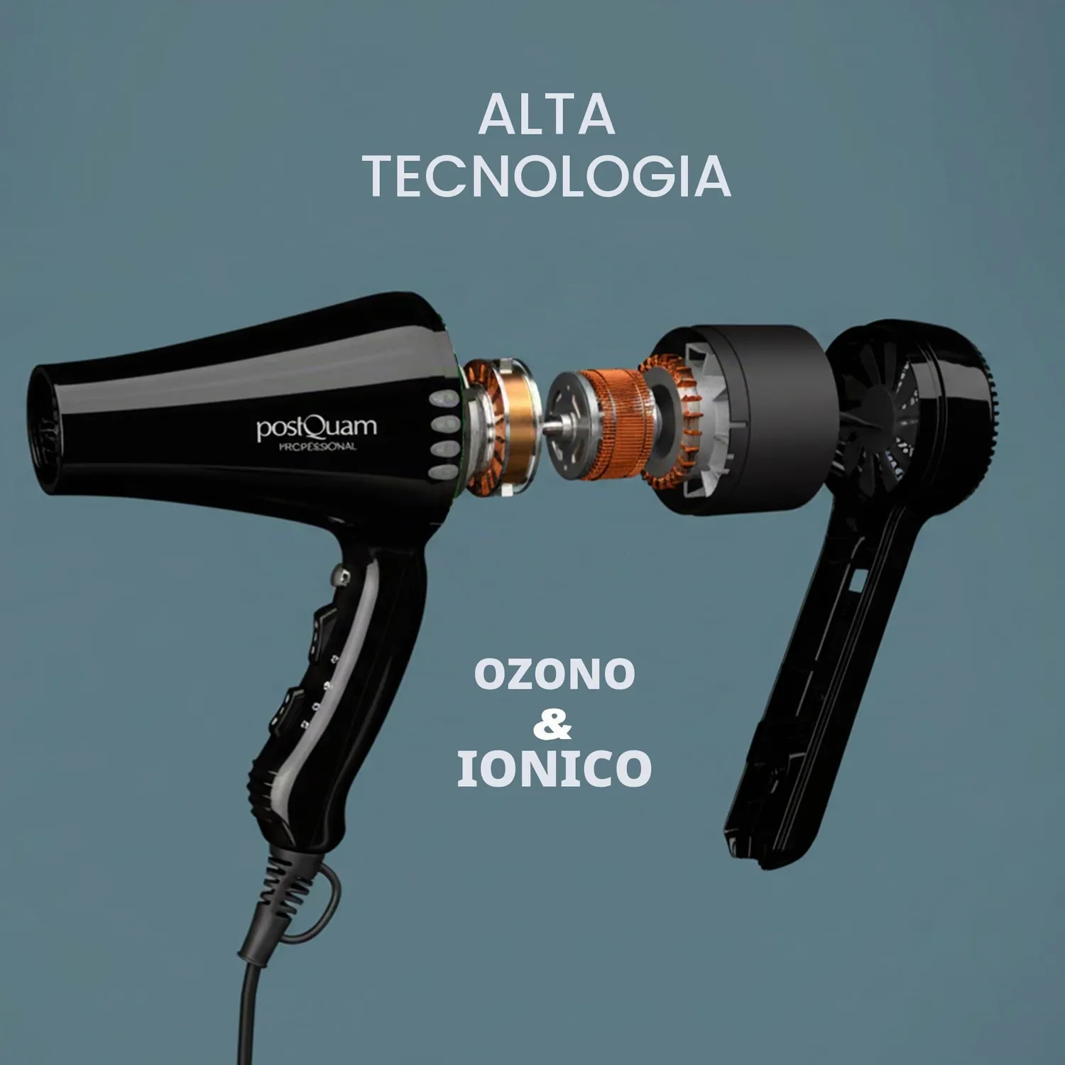 Postquam Elite Protect Asciugacapelli Ionico Ozono 2200W