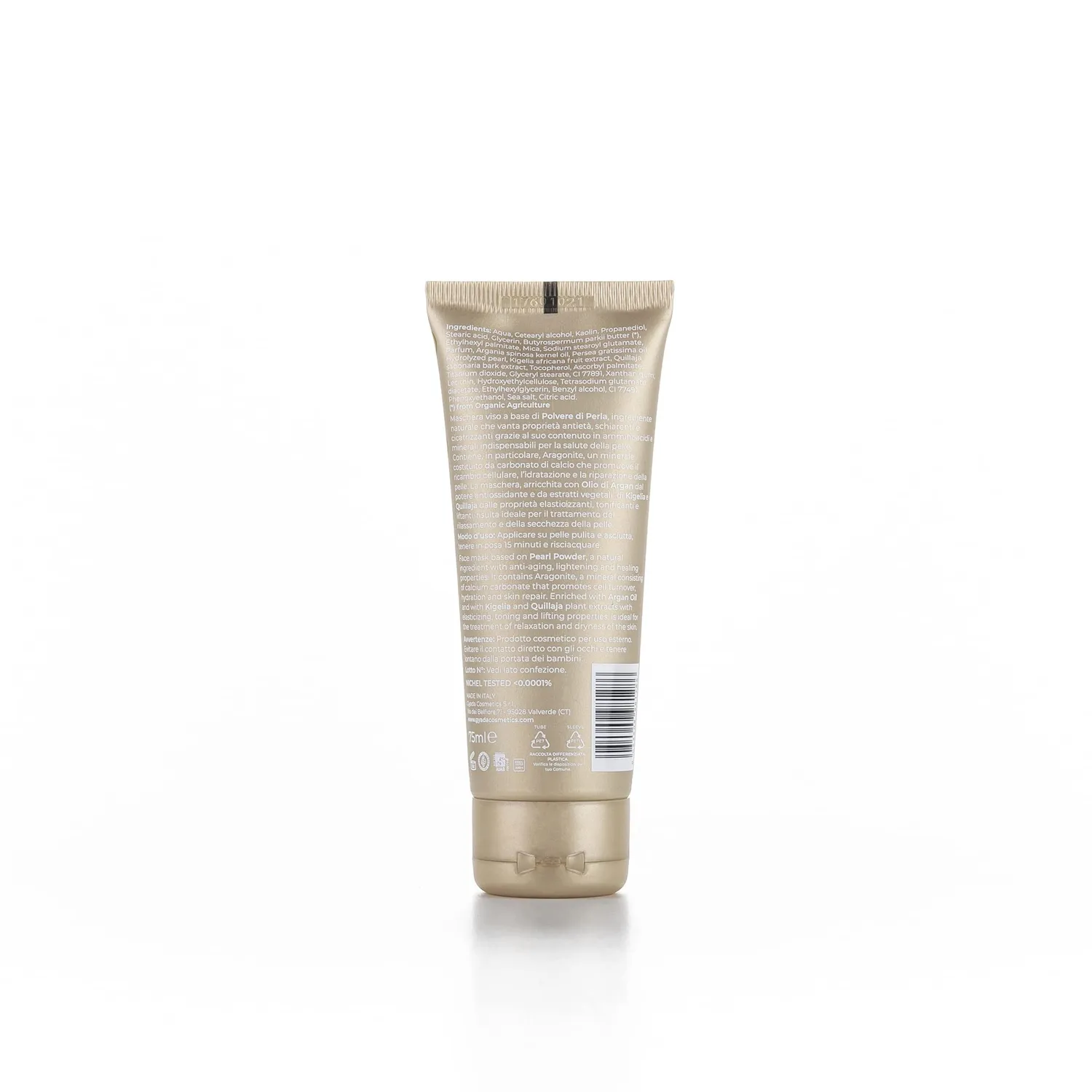 Gyada Pearl Powder Mask Gold maschera viso 75ml perla
