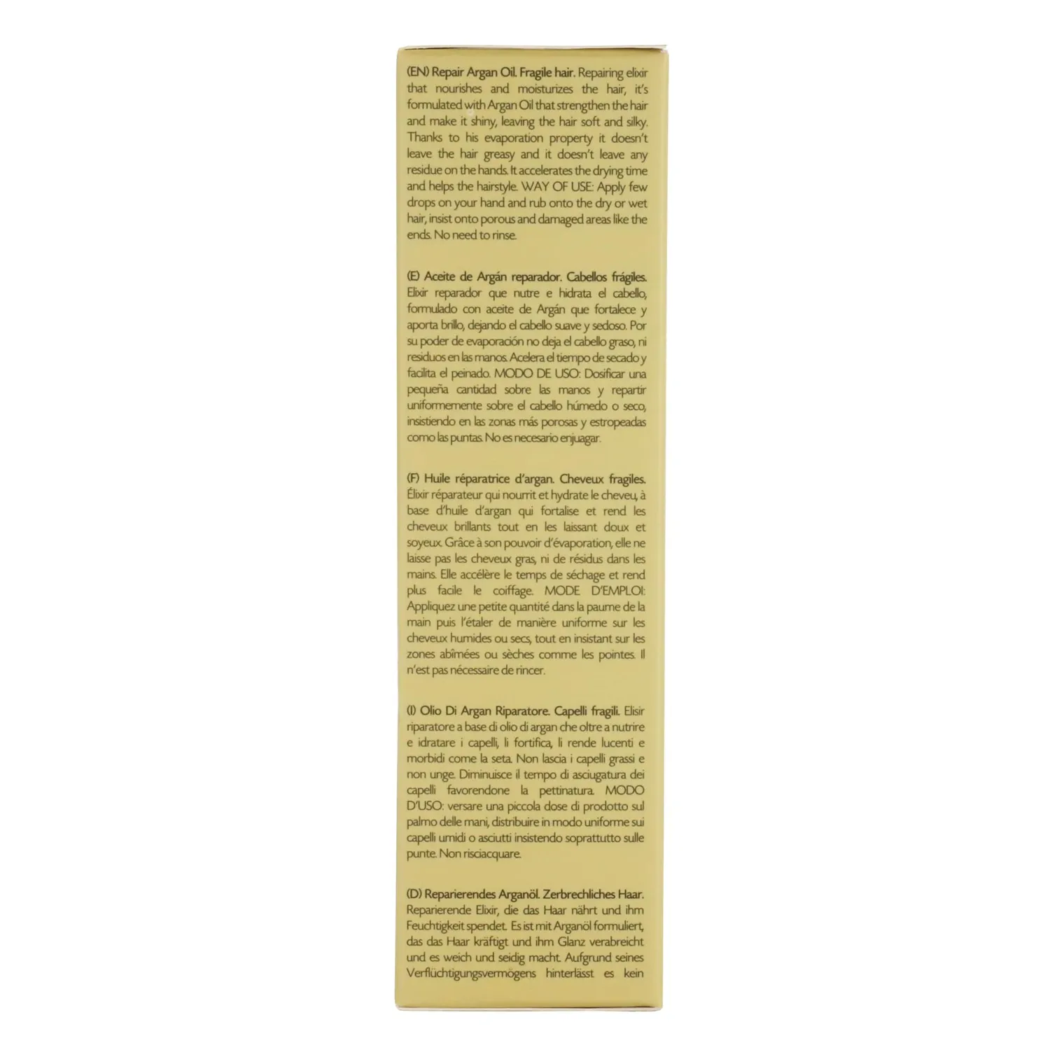 Postquam Haircare Argan Sublime olio capelli 100 ml riparatore