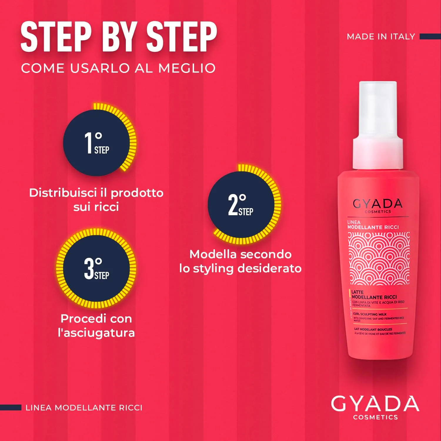 Gyada Modellante Ricci Latte Leave-in capelli ricci 125 ml idratante