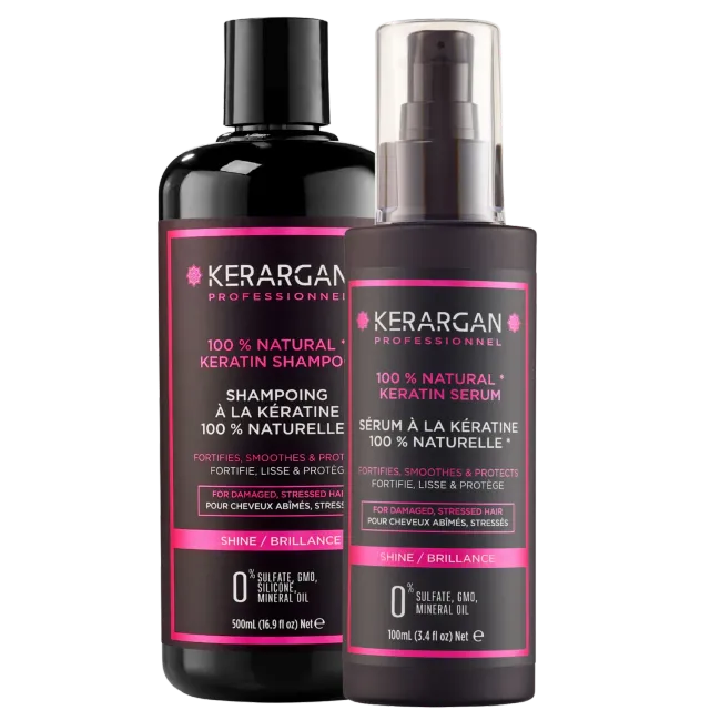 Kerargan Cheratina kit shampoo 500 ml + siero 100 ml brillantezza