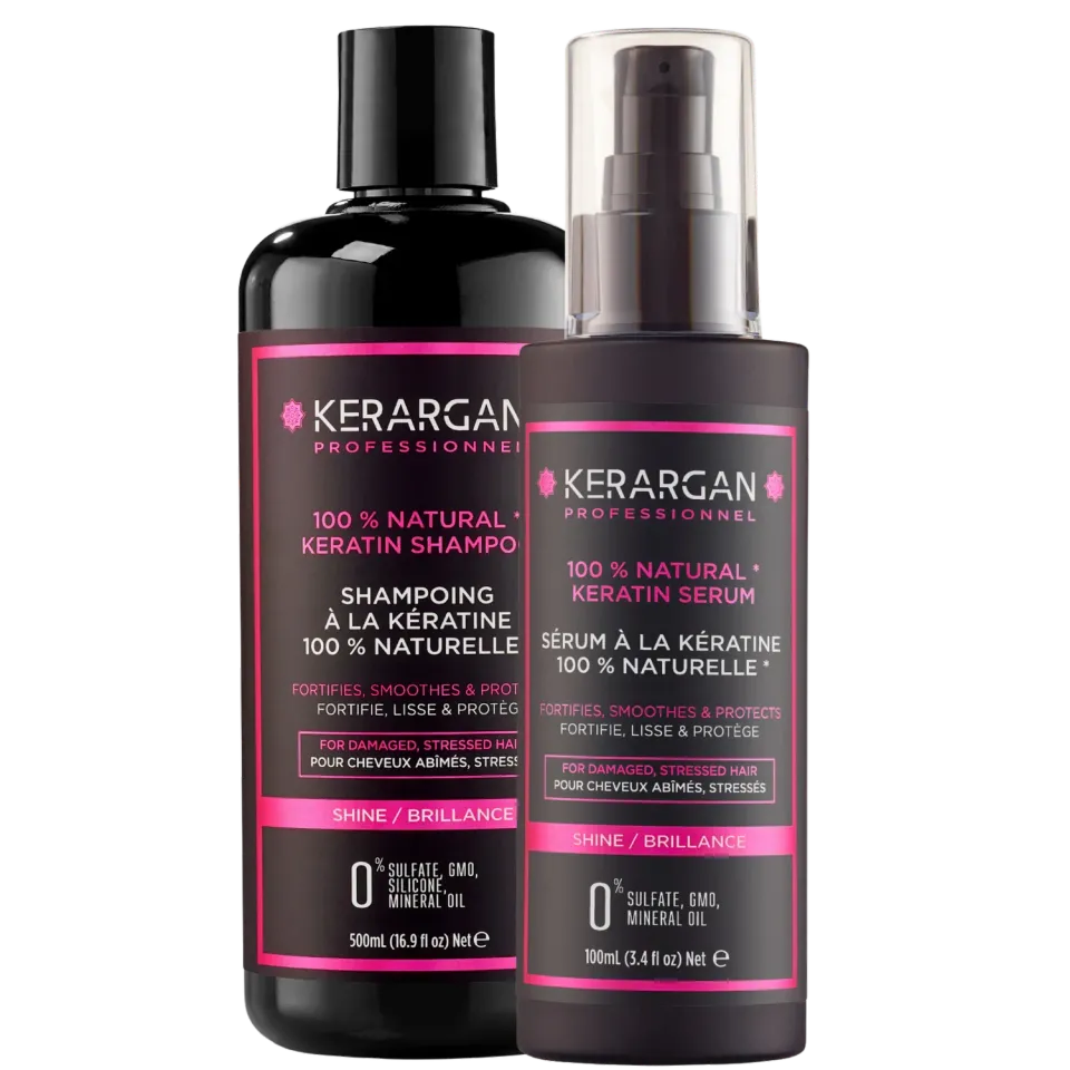 Kerargan Cheratina kit shampoo 500 ml + siero 100 ml brillantezza