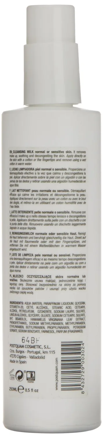 Postquam Senskin Milk latte detergente viso 250 ml pelli sensibili