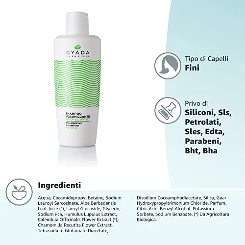 Gyada Shampoo Volumizzante capelli sottili 250 ml corposo