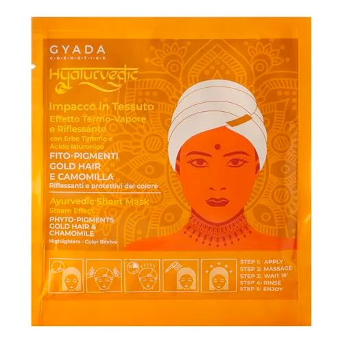 Gyada Hyalurvedic Gold Hair maschera cuffia 60 ml capelli biondi
