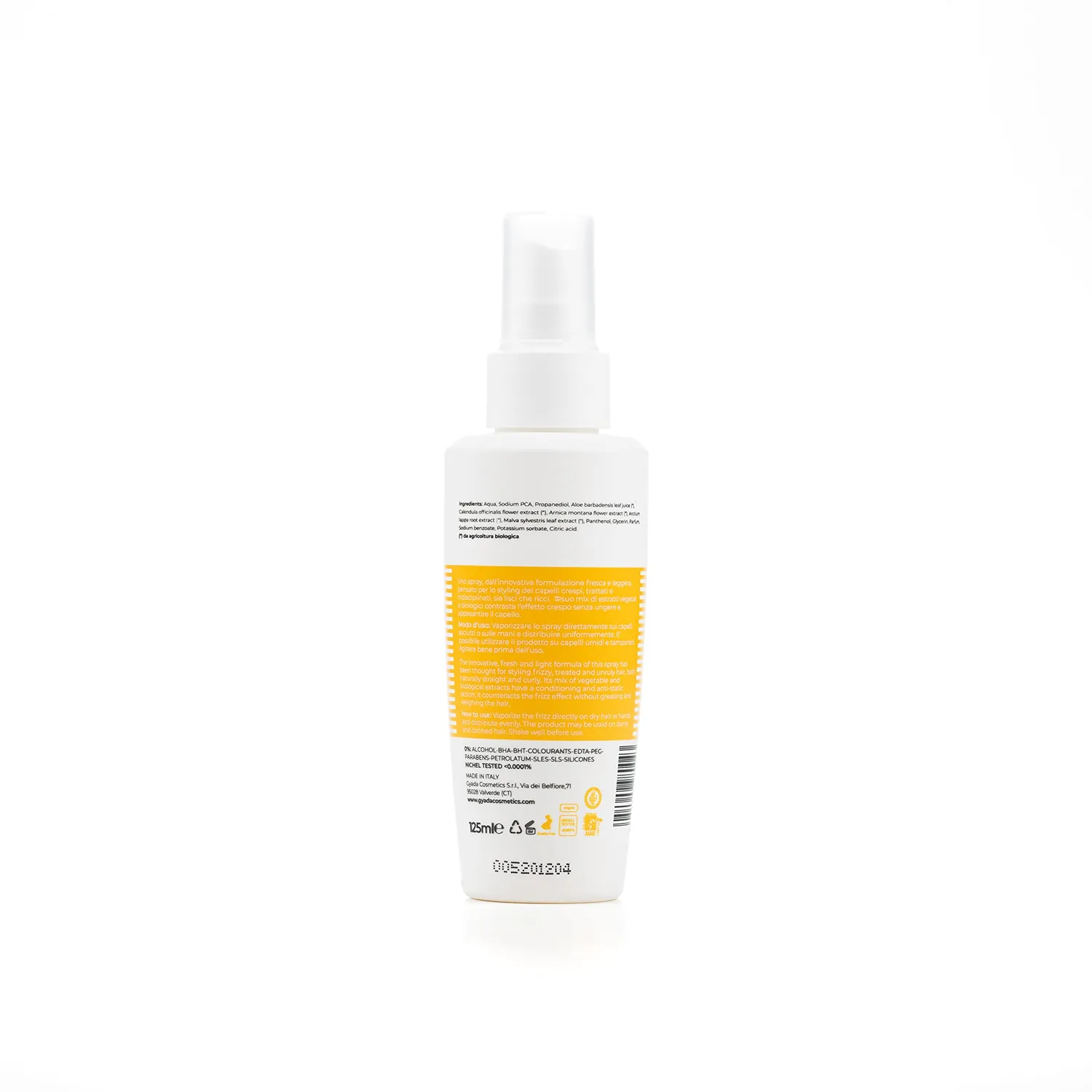 Gyada Anticrespo Spray Condizionante 125 ml capelli crespi