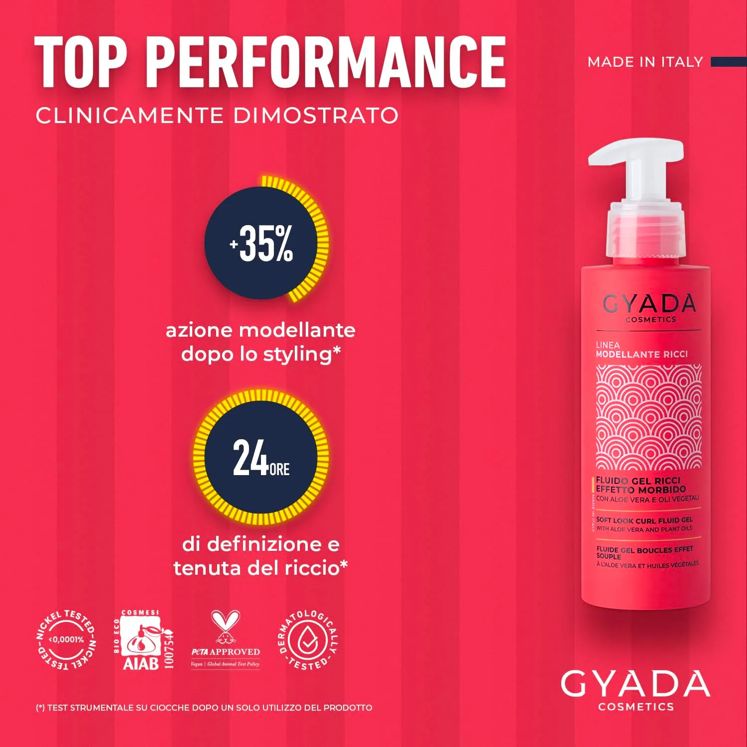 Gyada Modellante Ricci Fluido Gel capelli ricci 150 ml morbido