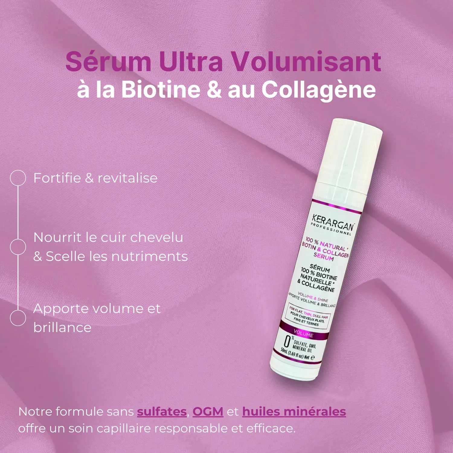 Kerargan Biotina Collagene Siero Capelli 50ml Volume