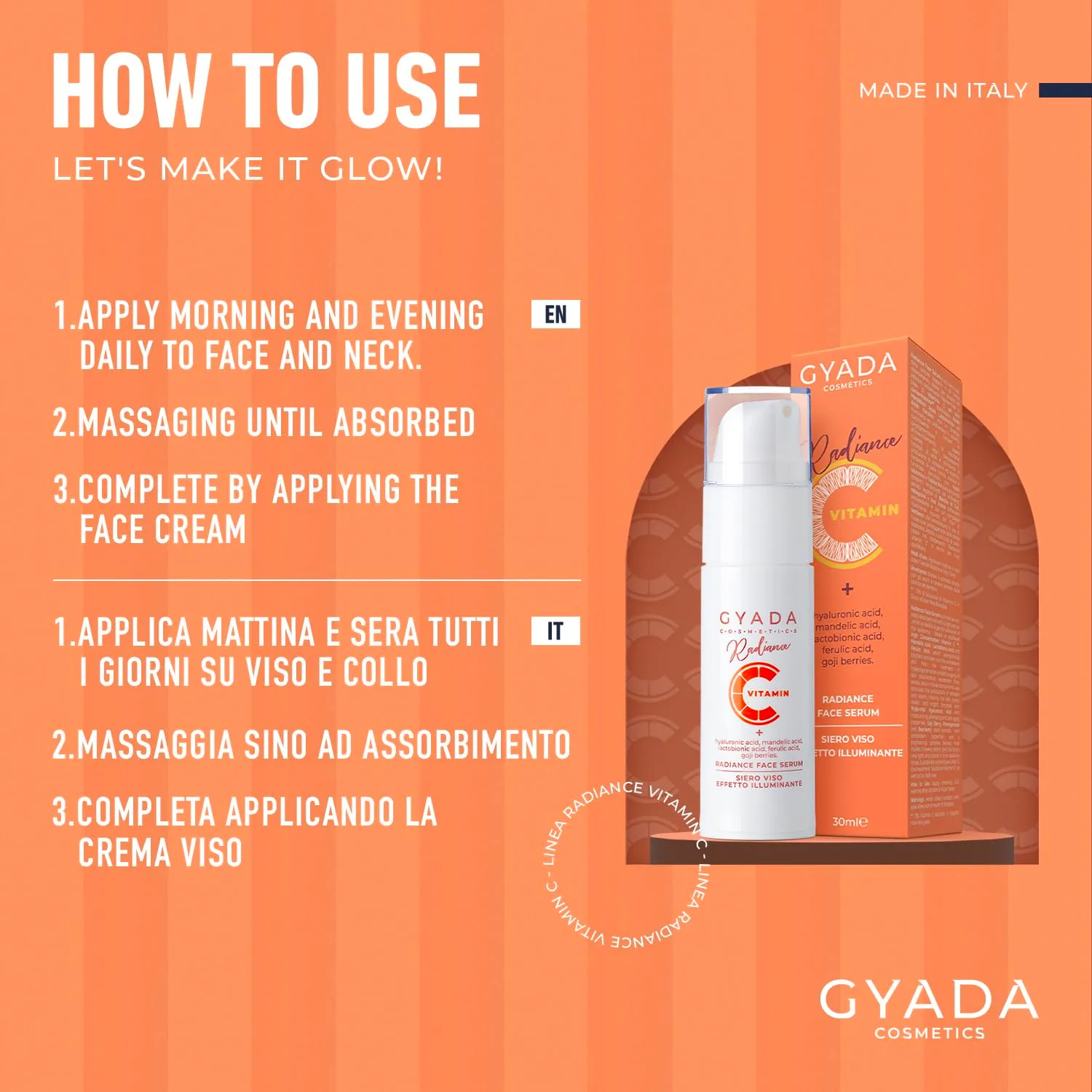 Gyada Radiance Siero Viso Illuminante Vitamina C 30 ml