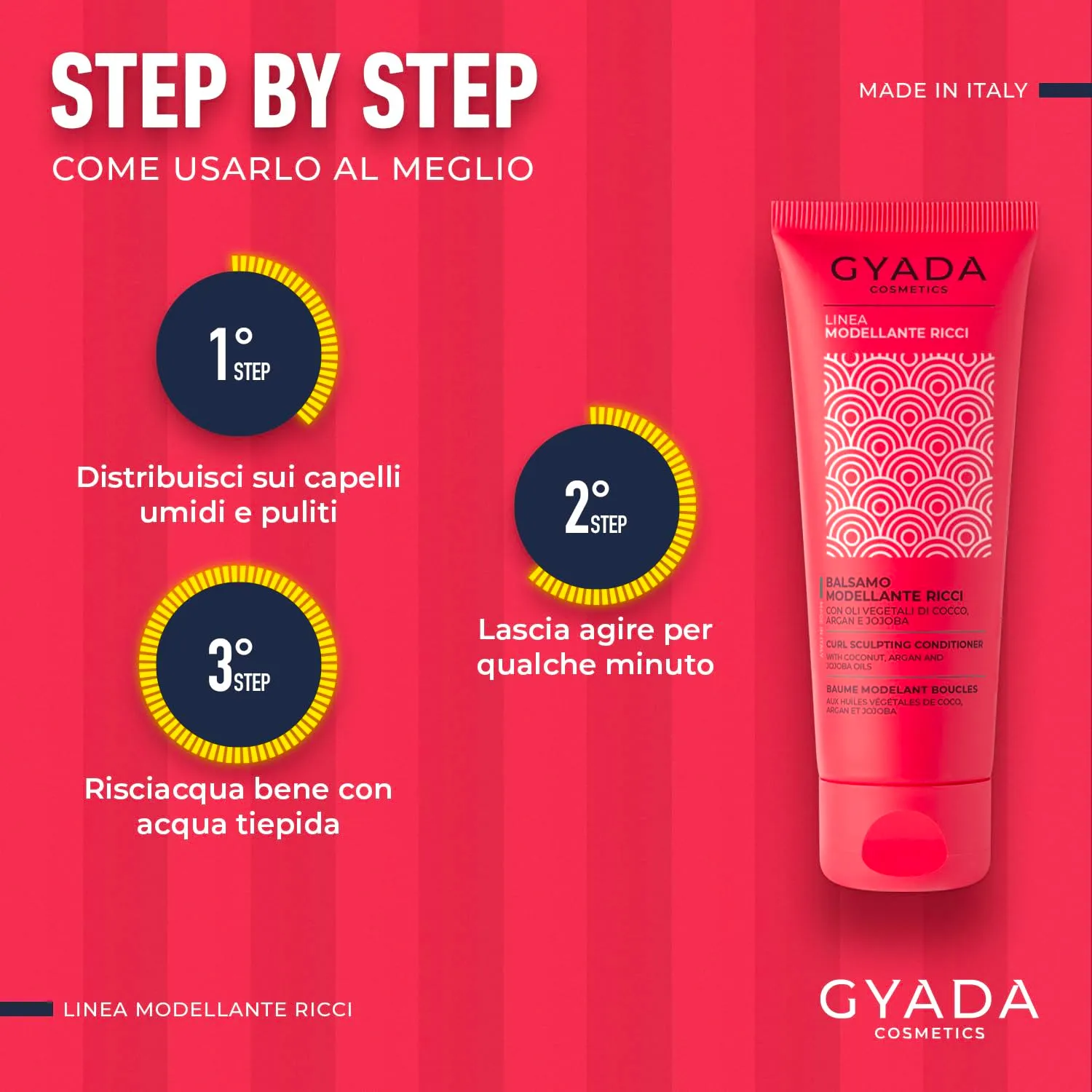 Gyada Cosmetics Balsamo Modellante Capelli Ricci 75 ml Anticrespo