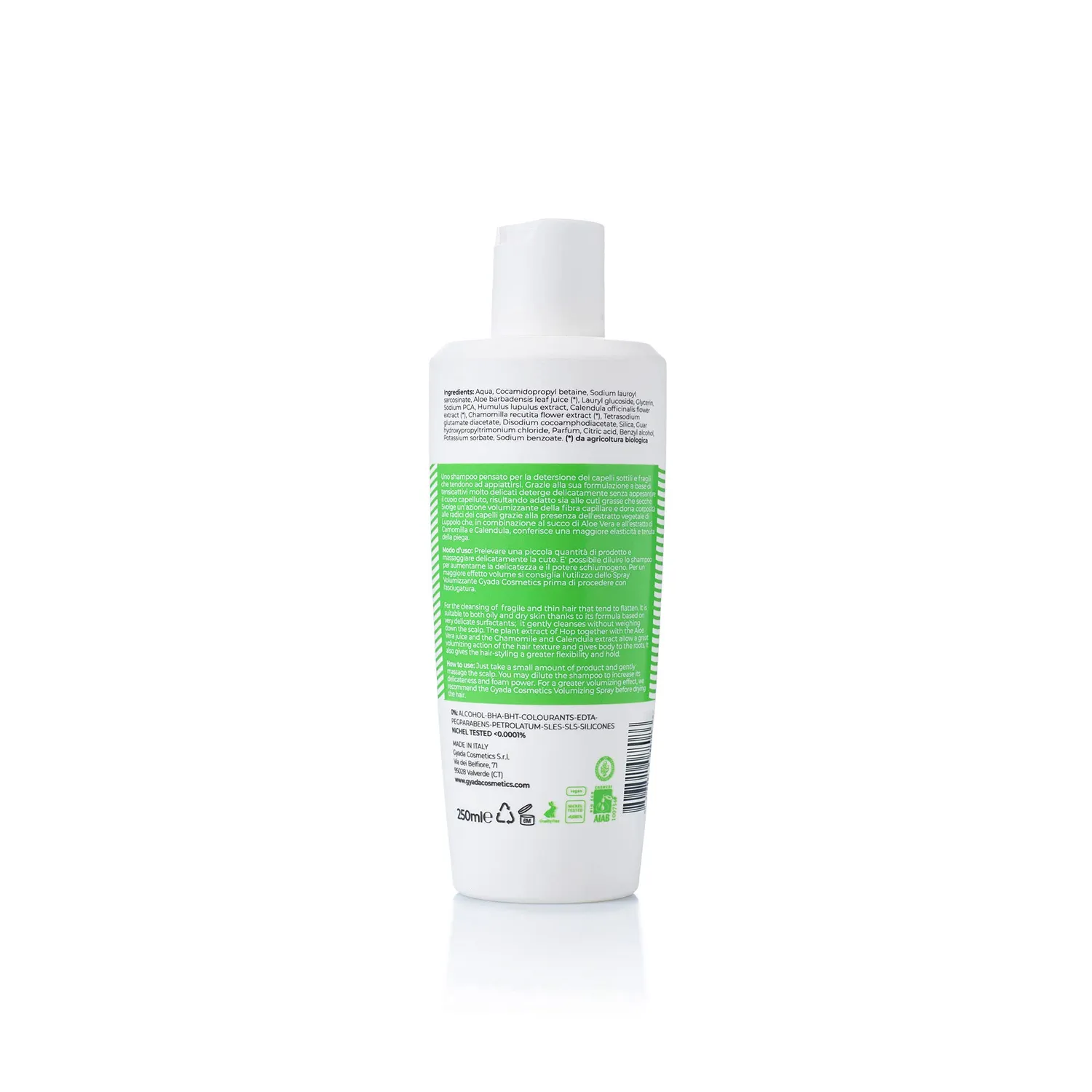Gyada Shampoo Volumizzante capelli sottili 250 ml corposo