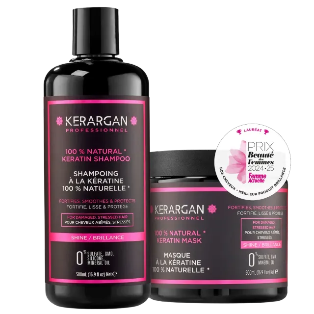 Kerargan Kit Cheratina Shampoo + Maschera 2x500 ml Nutriente
