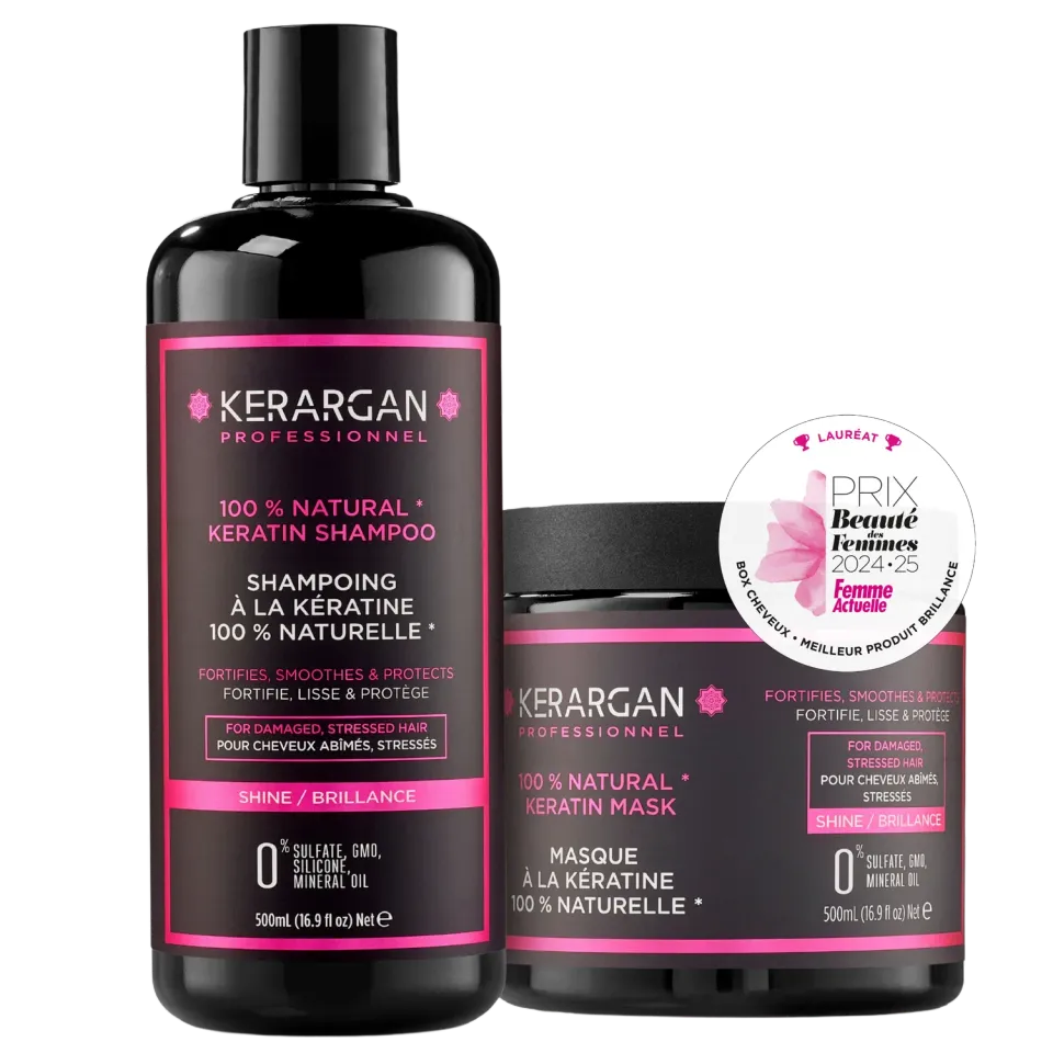Kerargan Kit Cheratina Shampoo + Maschera 2x500 ml Nutriente