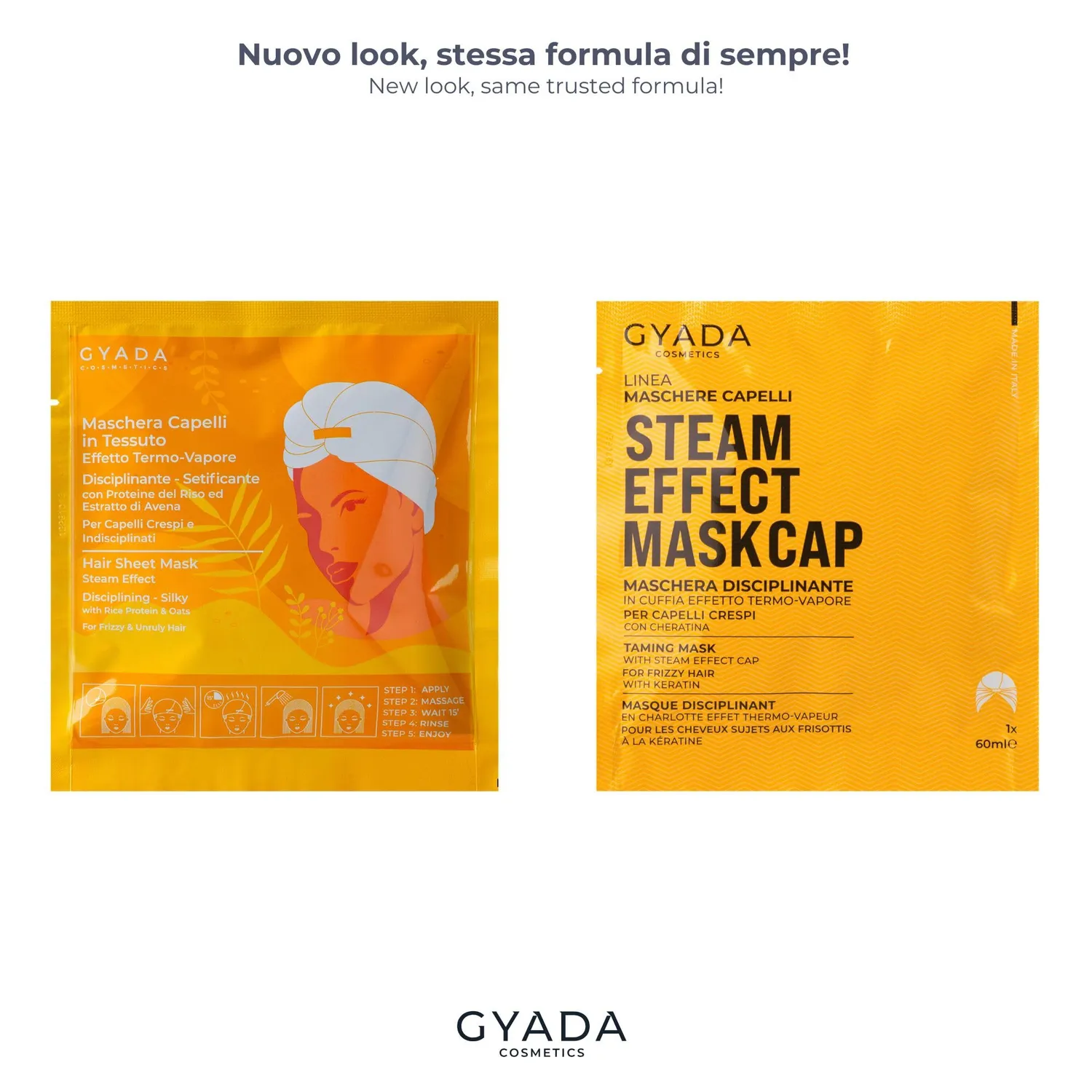 Gyada Maschera Cuffia Capelli 60ml disciplinante