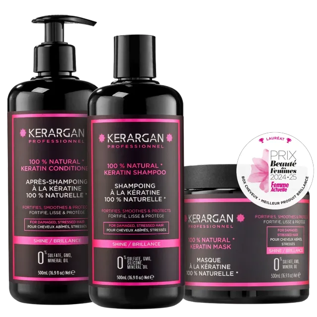Kerargan Kit Cheratina 3 Step kit capelli 3x500ml riparatore