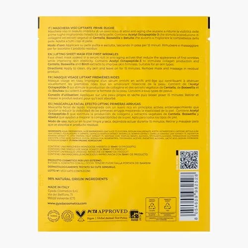 Gyada Cosmetics Maschera Viso Liftante Prime Rughe 15 ml bamboo